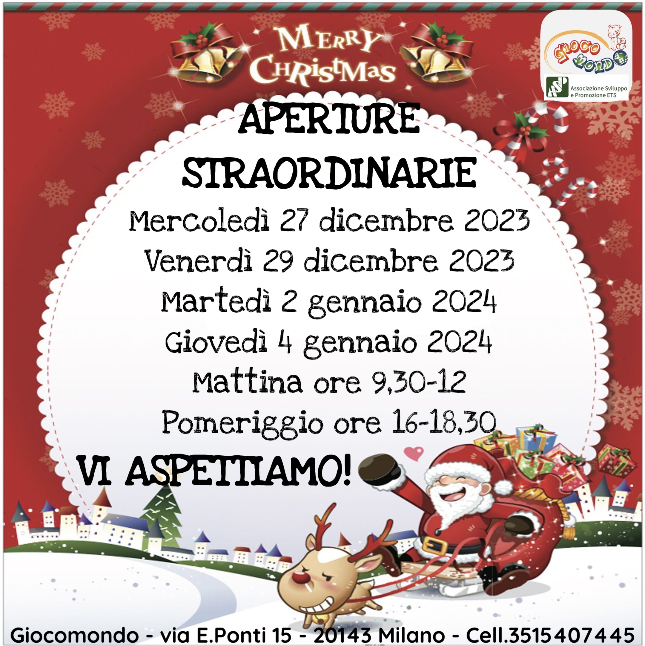 Aperture Natale 23