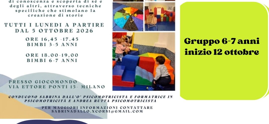MoviMenti psicomotricità bimbi 3-5/6-7 anni