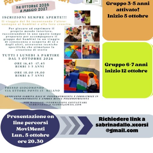 MoviMenti psicomotricità bimbi 3-5/6-7 anni